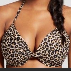 Target brand leopard print bikini top